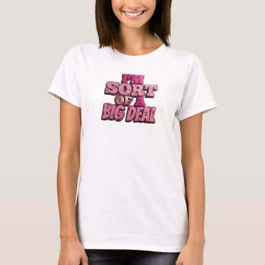 印象的なSORT OF A BIG DEAL アートデザイン Tシャツ (正面)