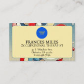 印象的パーソナライズされたな芸術的組成 予約カード (正面)