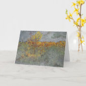 印象秋テンプレート カード (黄色い花)