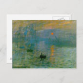 印象、日の出 ポストカード (正面/裏面)