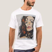 印Elsenによる手塗りのTシャツ Tシャツ (正面)