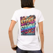 「危ない事にしよう」という言葉は書bにある tシャツ (裏面)