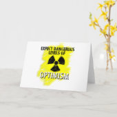 危ない楽天主義 カード (黄色い花)