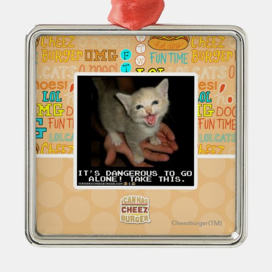 危ない メタルオーナメント (正面)