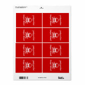 危ない!!地雷だ!!☠カンボジア・クメール☠ ラベル (フルシート)