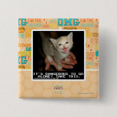 危ない 缶バッジ (正面)