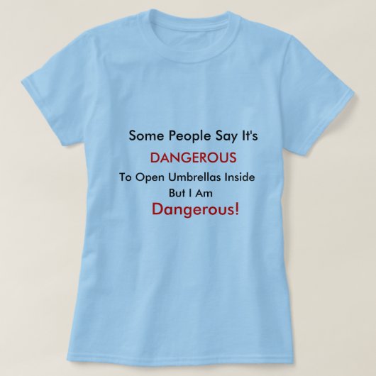 危ない Tシャツ (デザイン正面)