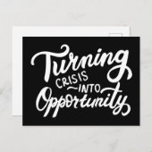危機からチャンスへの転換 ポストカード (正面/裏面)