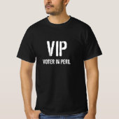 危機にある有権者 Tシャツ (正面)