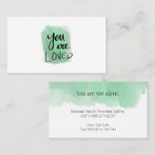 危機の助けカード 名刺 (正面/裏面)