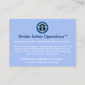 危機一髪アカデミー情報の名刺 名刺 (裏面)