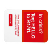 危機文字線磁石 マグネット (横)