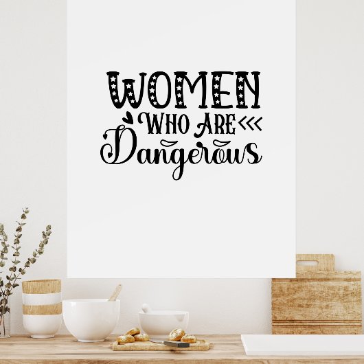 危読険な女性 ポスター (キッチン)