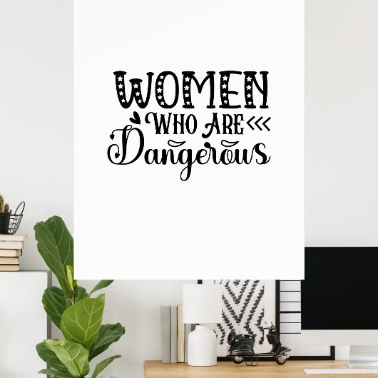 危読険な女性 ポスター (ホームオフィス)