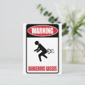 危険おもしろいガス ポストカード (スタンド正面)