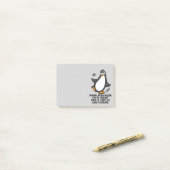 危険か不確かでおもしろいなペンギンの灰色で時 ポストイット (デスク上)