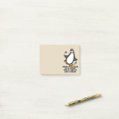 危険か不確かでおもしろいなペンギンベージュ色で時 ポストイット (デスク上)