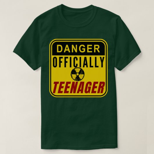 危険が公式に10代の若者 Tシャツ (デザイン正面)
