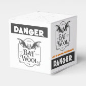 危険こうもりウール面白いハロウィーンパーティー不気味キャンディ フェイバーボックス (正面サイド)