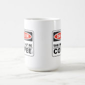 危険これはコーヒーではないかもしれない コーヒーマグカップ (中央)