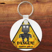 危険だ！前方ロボット キーホルダー (正面)