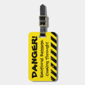 危険だ!感情的な手来荷物の荷札 ラゲッジタグ (正面縦)