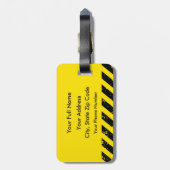 危険だ!感情的な手来荷物の荷札 ラゲッジタグ (裏面縦)