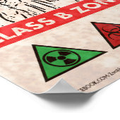 危険だ！感染ハザード領域 ポスター (角)