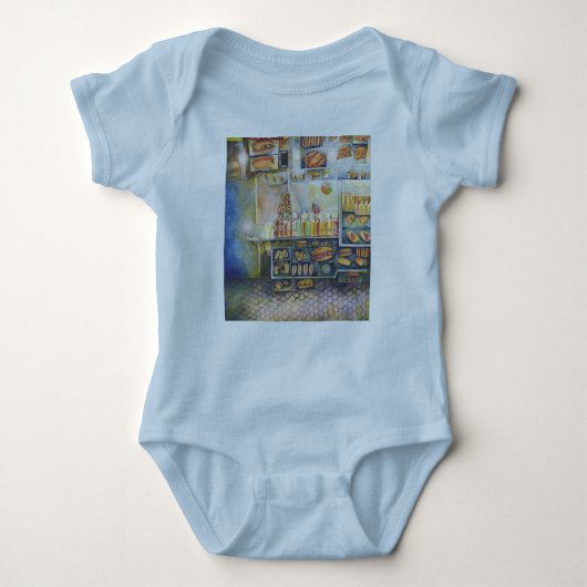 危険なほどおもしろいに近い ベビーボディスーツ (正面)