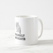 危険なほどにovereducatedフクロウ、 コーヒーマグカップ (正面右)