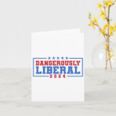 危険なほどリベラルで弱く、失敗した投票 カード (黄色い花)