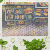 危険なほど近いおもしろい キッチンタオル (折り畳み)