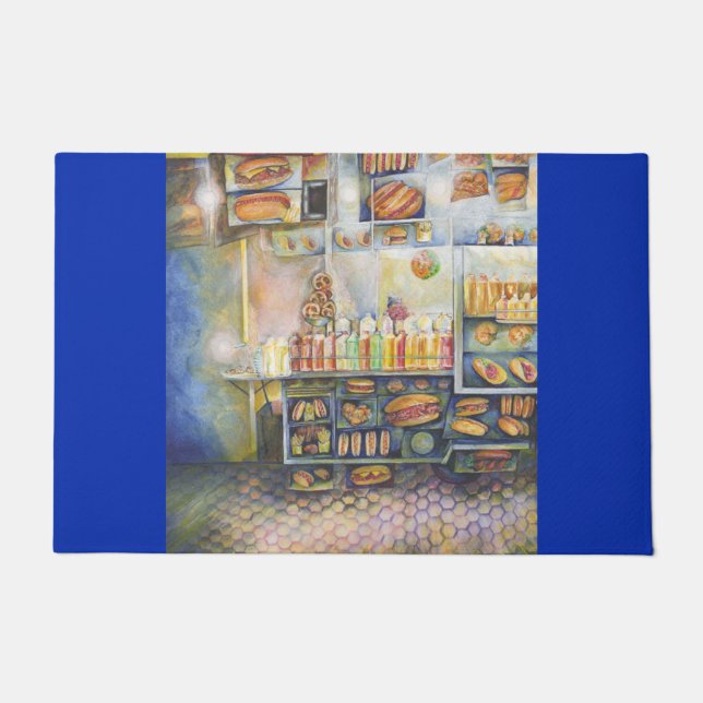 危険なほど近いおもしろい ドアマット (正面)