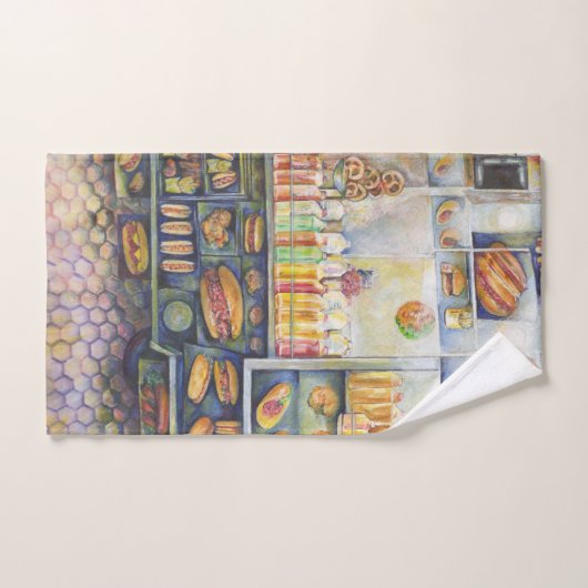 危険なほど近いおもしろい バスタオルセット (ハンドタオル)