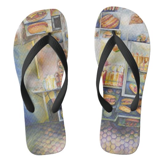 危険なほど近いおもしろい ビーチサンダル (フットベッド)