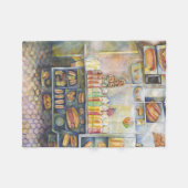 危険なほど近いおもしろい フリースブランケット (正面(横))