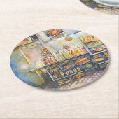 危険なほど近いおもしろい ラウンドペーパーコースター (アングル)