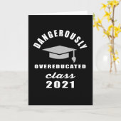 危険なほど退学したクラスの卒業 カード (黄色い花)