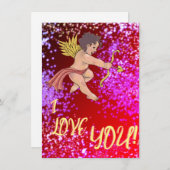 危険なキューピッド、バレンタインデー、愛 シーズンカード (正面/裏面)