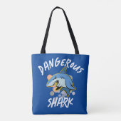 危険なシャークTシャツ トートバッグ (裏面)