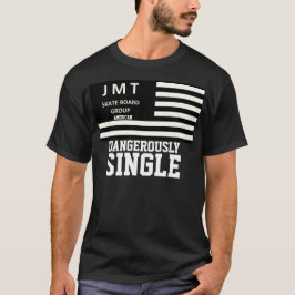 危険なシングルステータス 基本の黒Tシャツ Tシャツ
