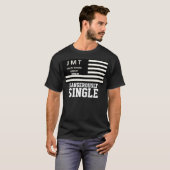 危険なシングルステータス 基本の黒Tシャツ Tシャツ (正面フル)