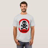 危険なドクロのペアTシャツ Tシャツ (正面フル)