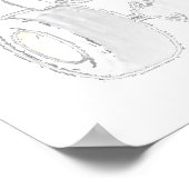 危険なナットクワッドATVオフロードプリントポスターサイン ポスター (角)