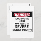危険なハープ ポストカード (正面/裏面)