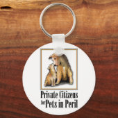 危険なペットのための市民 キーホルダー (正面)
