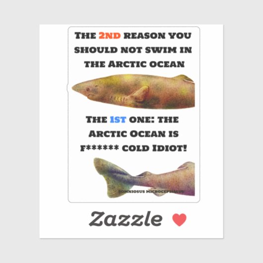 危険な北極海 – グリーンランドシャーク シール (シート)