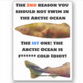 危険な北極海 – グリーンランドシャーク シール (正面)