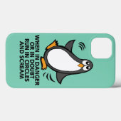 危険な場合またはペンギンおもしろいグラフィックの疑い Case-Mate iPhoneケース (裏面 (横))