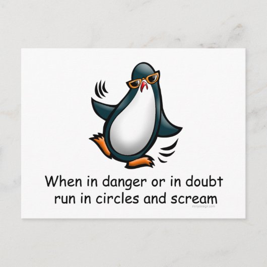 危険な時や疑いの時 ポストカード (正面)